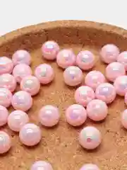 Розовый бусины жемчужные, акриловые, для рукоделия, 8 мм