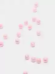 Розовый бусины жемчужные, акриловые , 6 мм