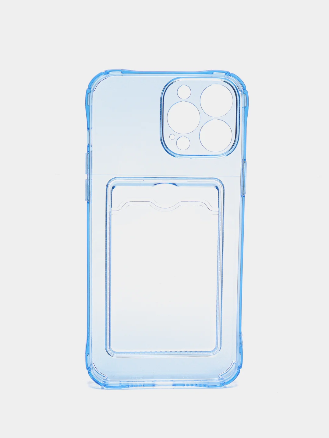 Светло-синий чехол карточница iPhone 11, 12, 12 Pro, 12 Pro Max, 13 Pro, 13 Pro Max, 13 Mini, Honor X8