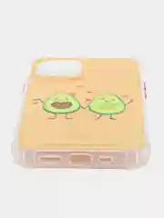 Алый чехол накладка с рисунком принтом картинкой авокадо тик ток лайки для iphone 12 pro 7+/8