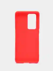 Красный чехол силиконовый матовый для Huawei P40 Lite/P30Lite/Honor 9C/9A/7A/9S/9X/30/20/8A/10Lite