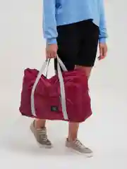 Бордовый сумка дорожная, складная