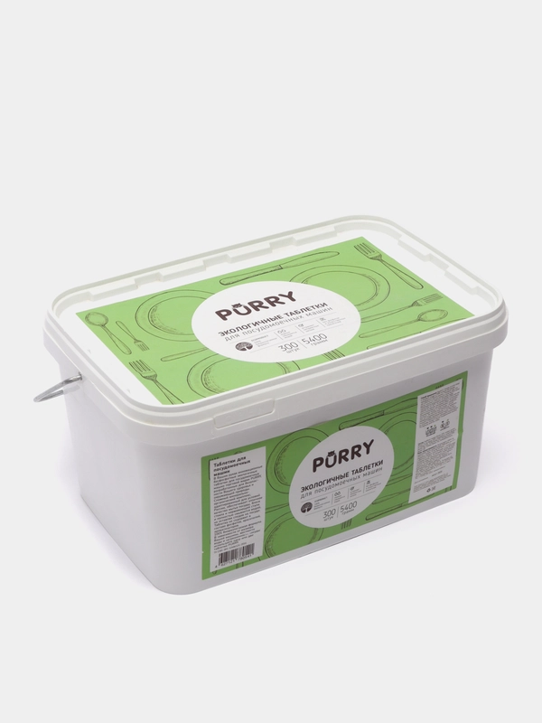 Таблетки для посудомоечных машин PURRY Total, 300 штук