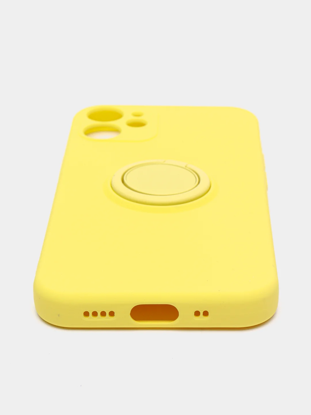 Желтый чехол с кольцом для iPhone 12 Pro, 12, 12 mini, 11, XR