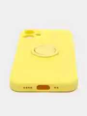 Желтый чехол с кольцом для iPhone 12 Pro, 12, 12 mini, 11, XR