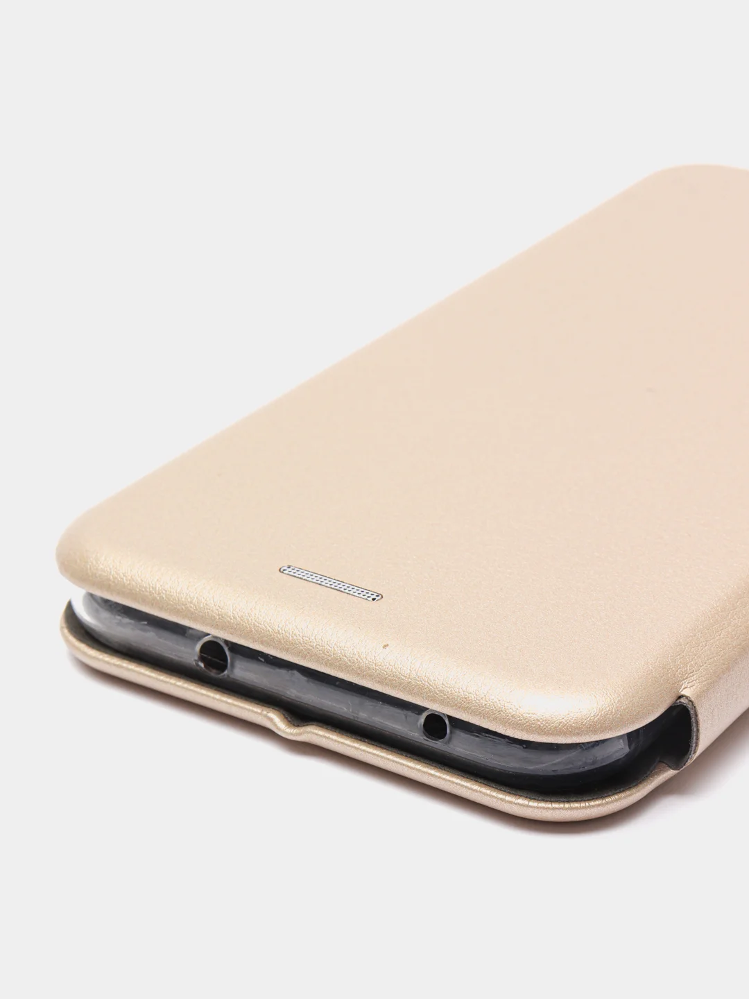 Золотой чехол книжка Xiaomi Redmi Note 8