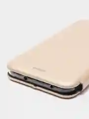 Золотой чехол книжка Xiaomi Redmi Note 8