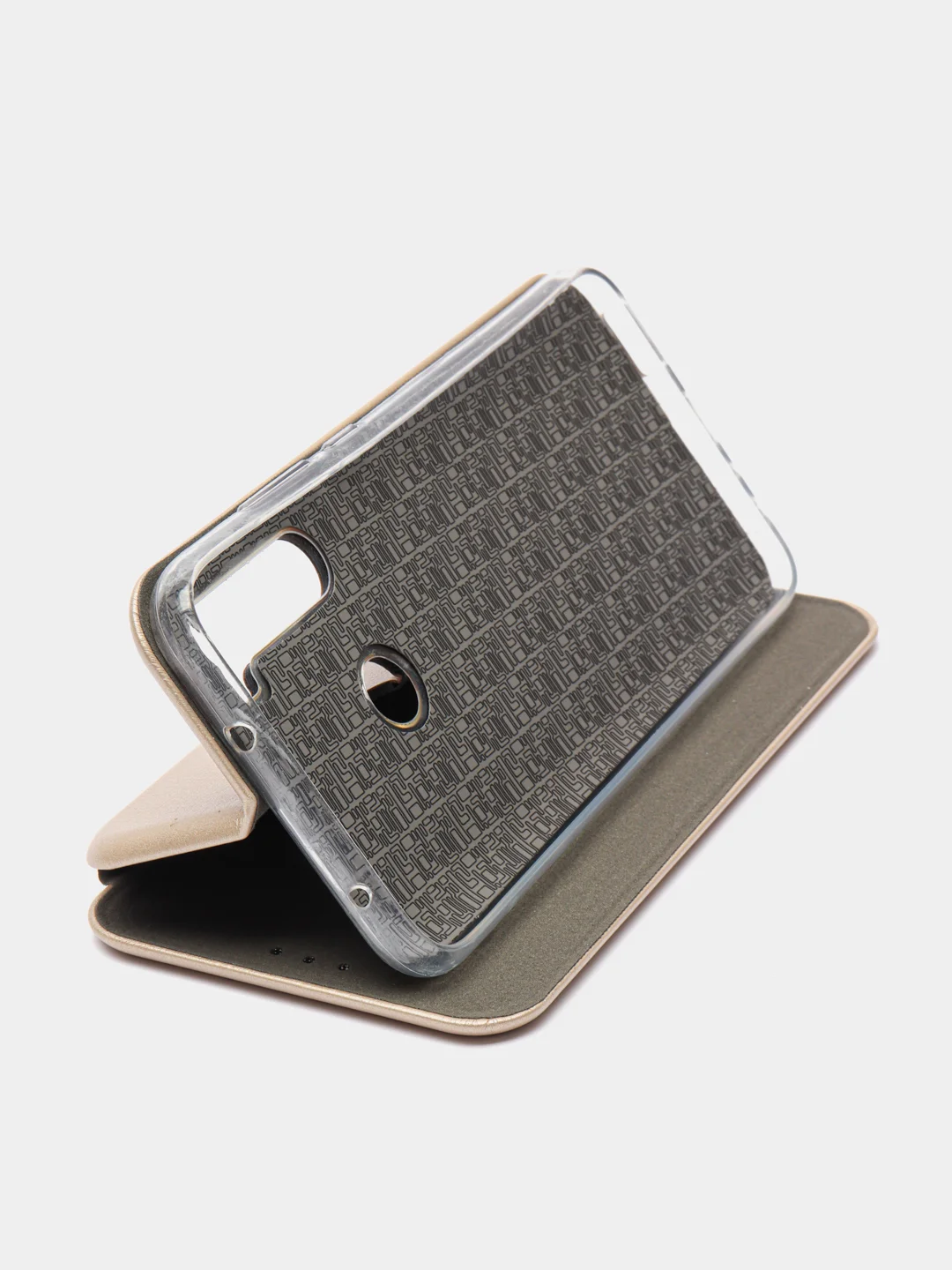 Золотой чехол книжка Xiaomi Redmi Note 8