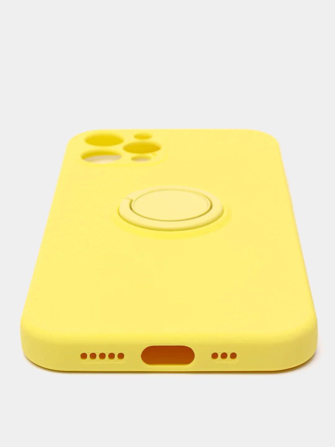 Желтый чехол с кольцом для iPhone 12 Pro, 12, 12 mini, 11, XR