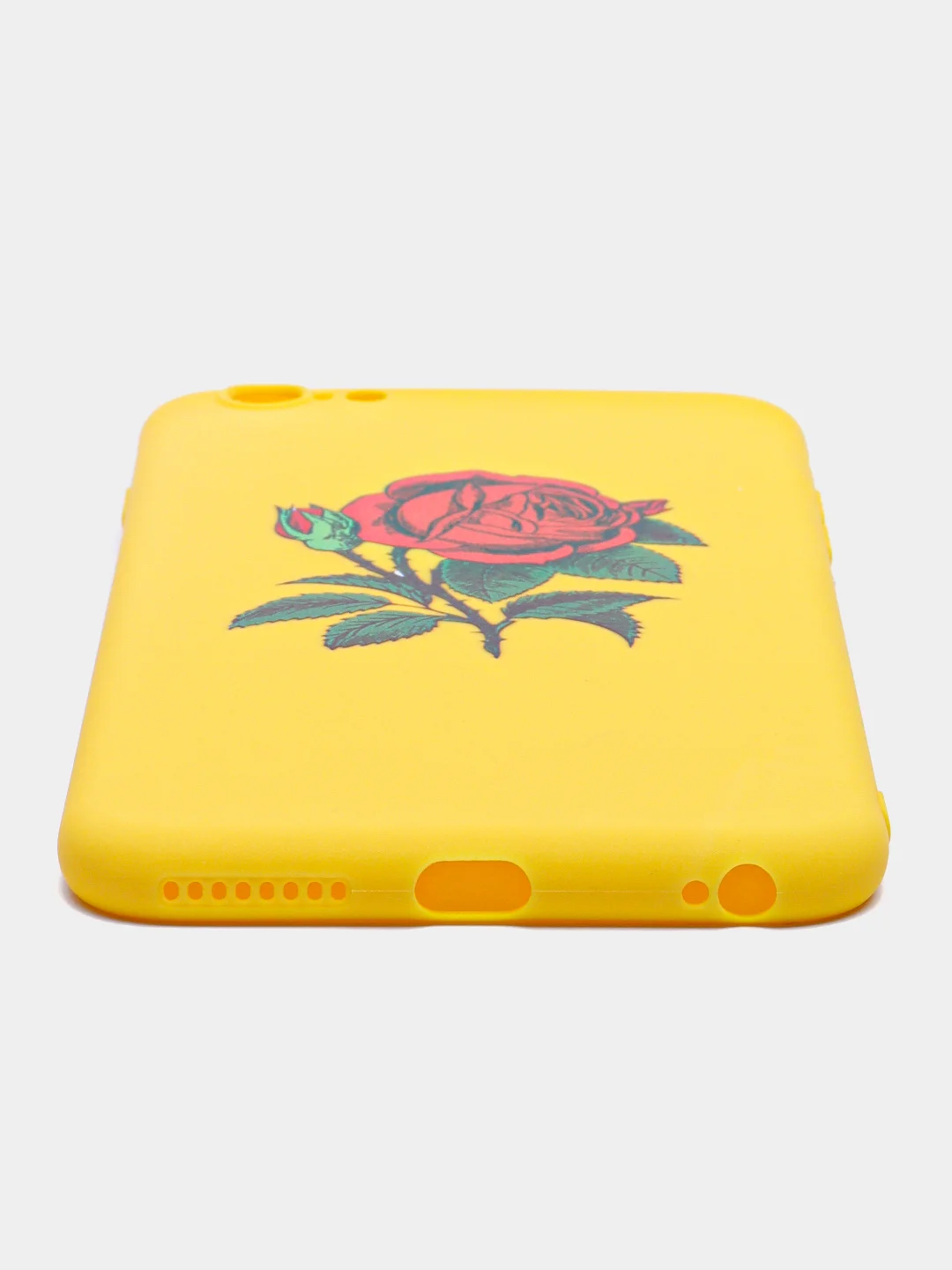 Желтый чехол с розой, чехол для iPhone 6+, 6s+, 7+, 8+, X, XS, XS max