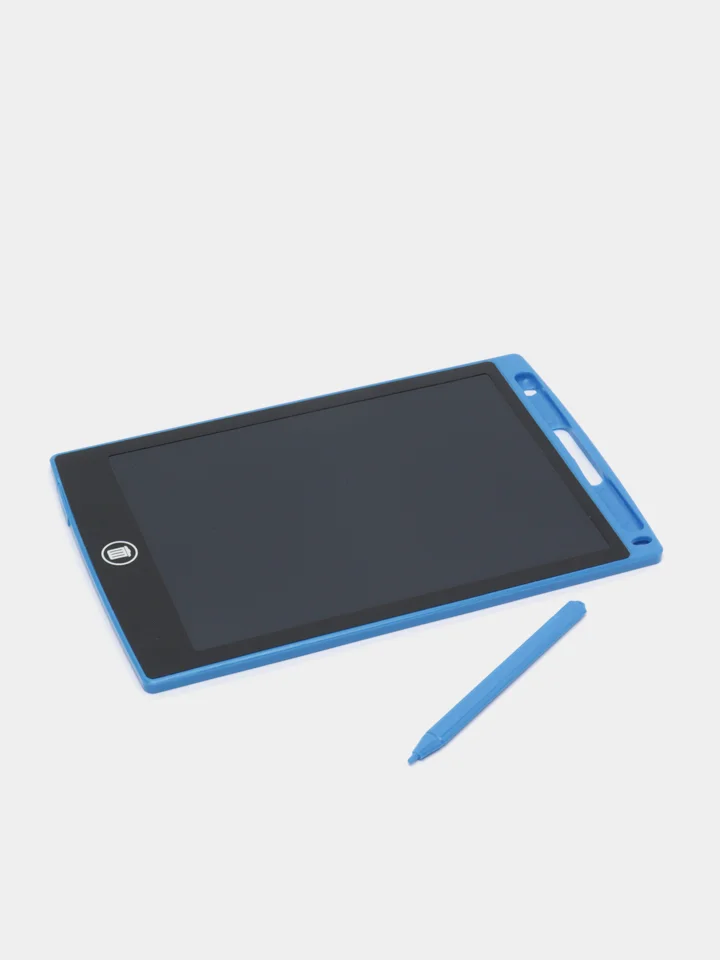 Синий планшет графический для рисования LCD со стилусом