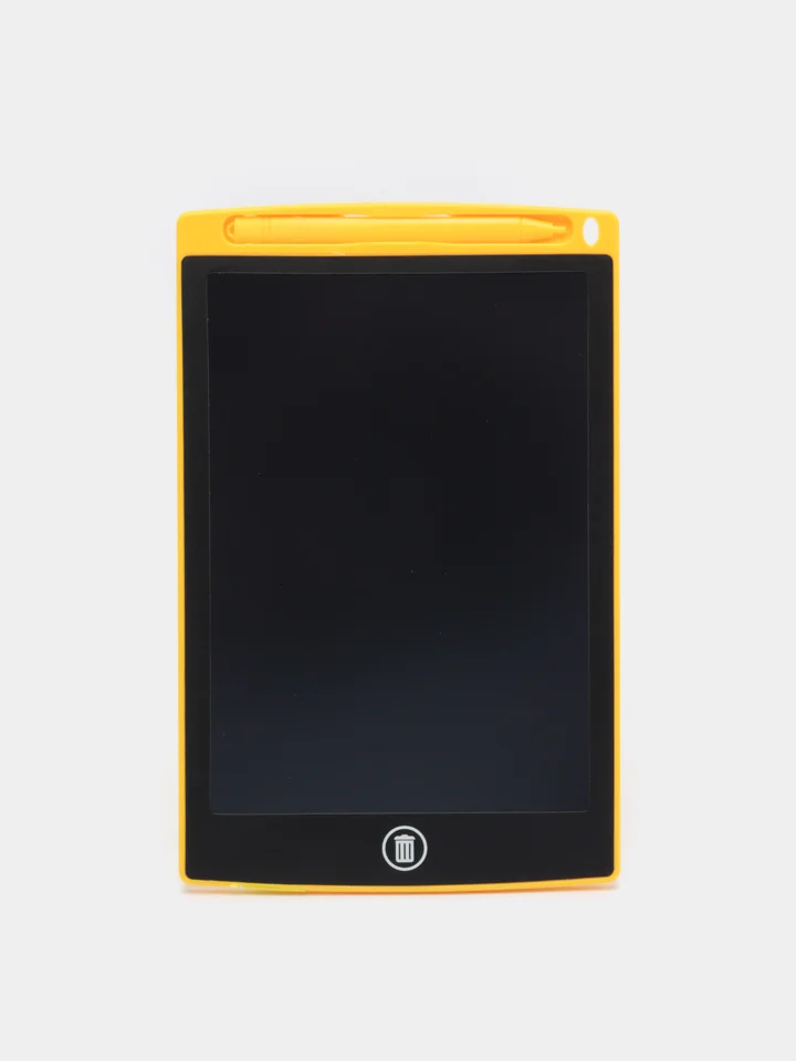 Желтый планшет графический для рисования LCD со стилусом