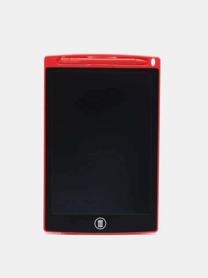 Красный планшет графический для рисования LCD со стилусом