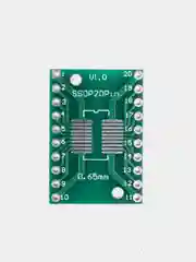 6 штук SOIC-20 / SSOP-20 Плата макетная Переходник SOIC/SSOP на DIP