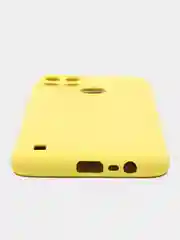 Желтый чехол Silicone Cover для REALME C21Y, силиконовый