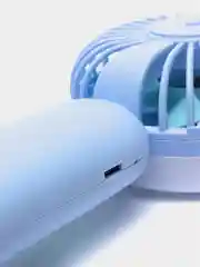 Лавандовый настольный портативный мини-вентилятор с подсветкой