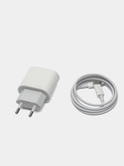 Зарядное устройство для iPhone, блок Type-C, PD, 20W и кабель Type-C/Lightning