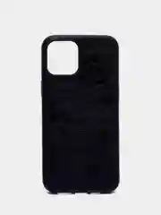 Черный чехол IPhone 11 / 11ProMax / 12 / 12ProMax / X / XS / XS Max силиконовый, имитация кожи