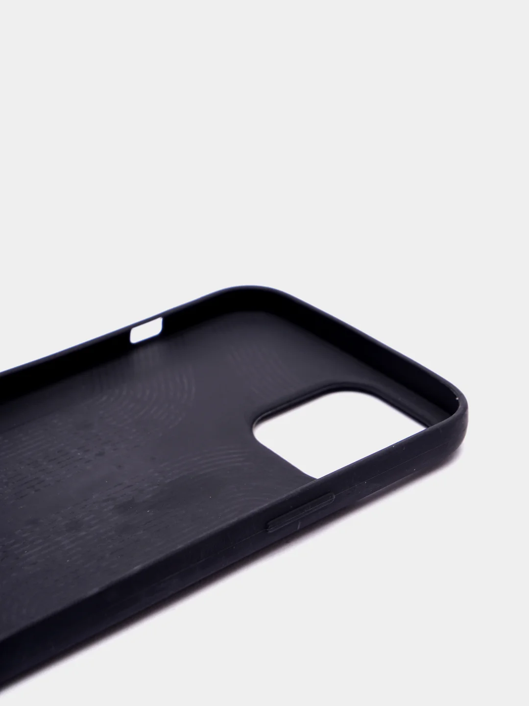 Черный чехол IPhone 11 / 11ProMax / 12 / 12ProMax / X / XS / XS Max силиконовый, имитация кожи