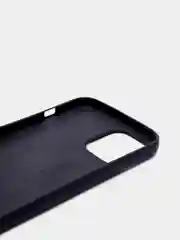 Черный чехол IPhone 11 / 11ProMax / 12 / 12ProMax / X / XS / XS Max силиконовый, имитация кожи