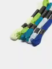 Салатовый нитки мулине Bestex, набор 5 штук, 8 м