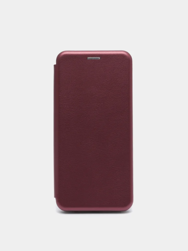 Бордовый чехол книжка для Huawei Honor X8