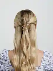 Золотой заколка-краб