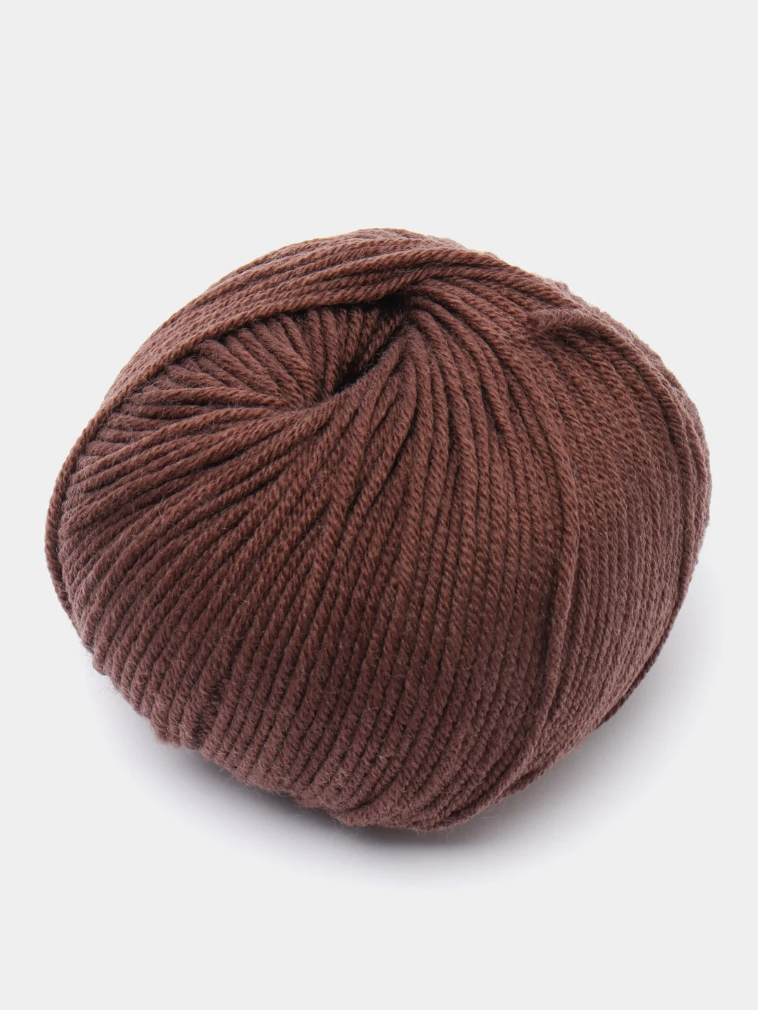 Коричневый пряжа Gazzal Wool 115, мериносовая шерсть, 50г/115м