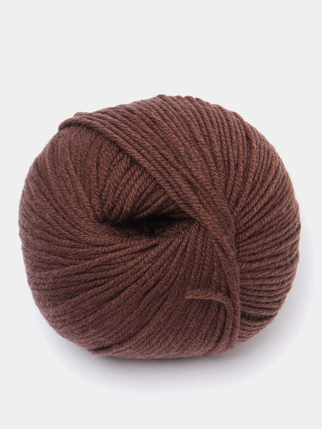Коричневый пряжа Gazzal Wool 115, мериносовая шерсть, 50г/115м