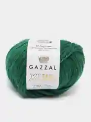 Зеленый пряжа Gazzal Baby Wool XL, 40% шерсть мериноса, 20% кашемир ПА, 40% акрил, 50 г, 100 м