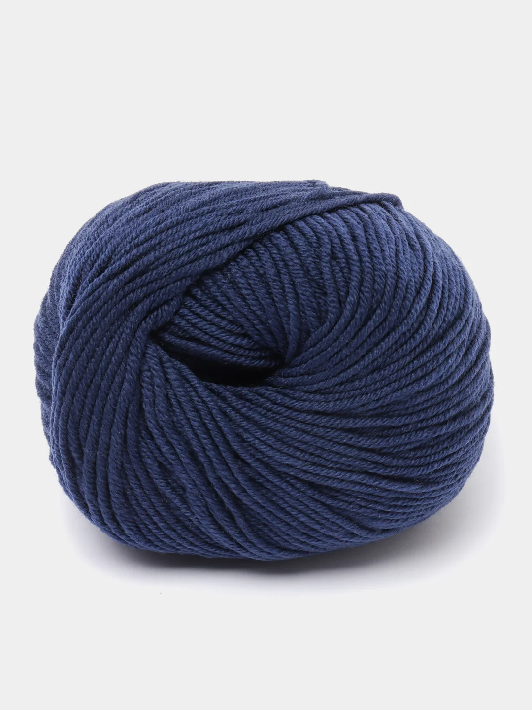 Темно-синий пряжа Gazzal Wool 115, мериносовая шерсть, 50г/115м