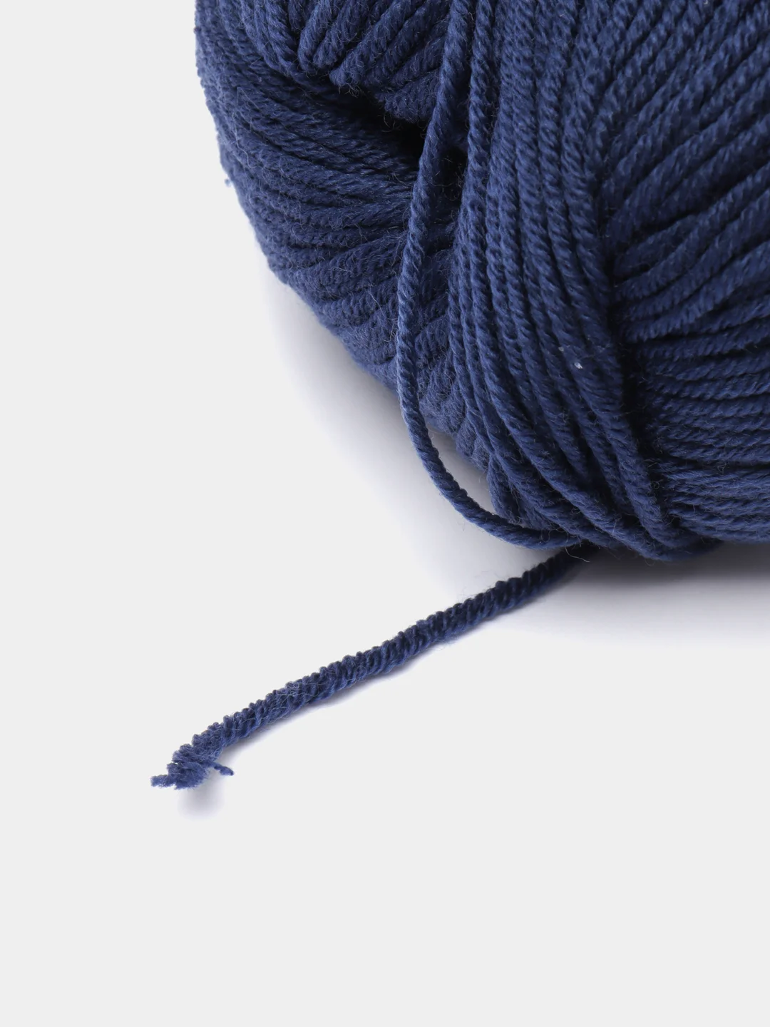 Темно-синий пряжа Gazzal Wool 115, мериносовая шерсть, 50г/115м