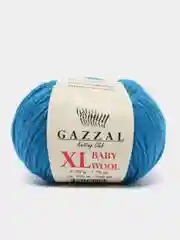 Лазурный пряжа Gazzal Baby Wool XL, 40% шерсть мериноса, 20% кашемир ПА, 40% акрил, 50 г, 100 м