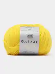 Желтый пряжа Gazzal Wool 115, мериносовая шерсть, 50г/115м