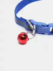 Синий светоотражающий ошейник для кошек и собак с колокольчиком