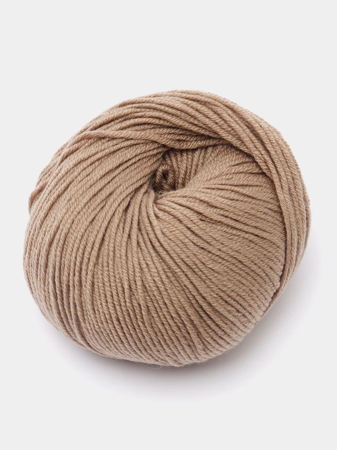 Светло-коричневый пряжа Gazzal Wool 115, мериносовая шерсть, 50г/115м