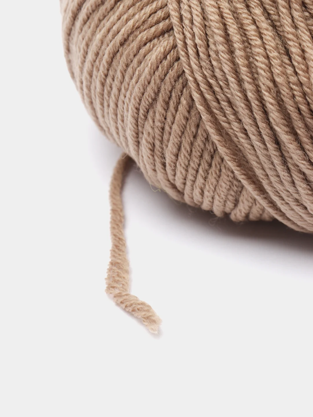 Светло-коричневый пряжа Gazzal Wool 115, мериносовая шерсть, 50г/115м