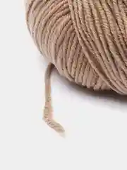 Светло-коричневый пряжа Gazzal Wool 115, мериносовая шерсть, 50г/115м