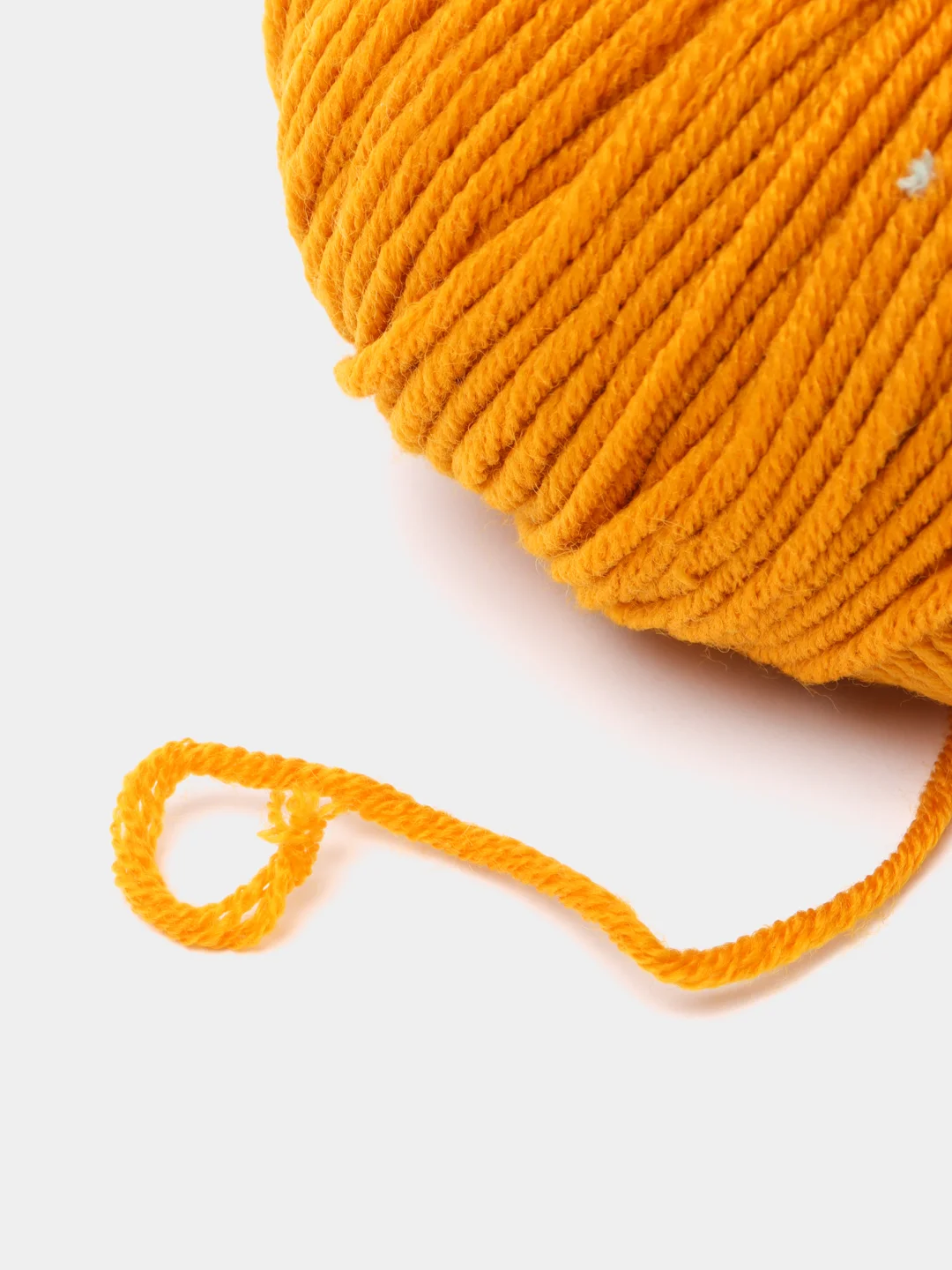 Горчичный пряжа Gazzal Wool 115, мериносовая шерсть, 50г/115м