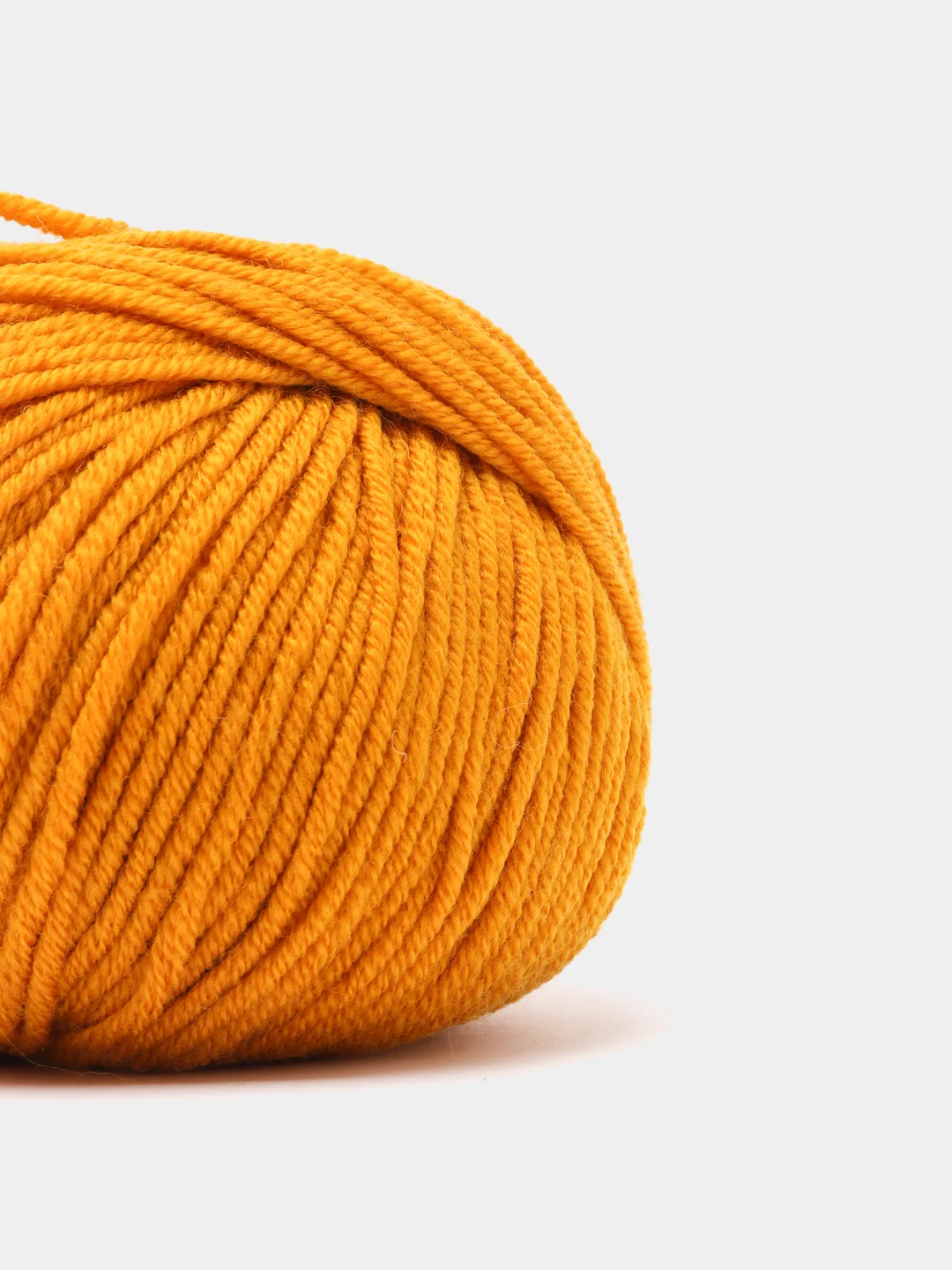Горчичный пряжа Gazzal Wool 115, мериносовая шерсть, 50г/115м