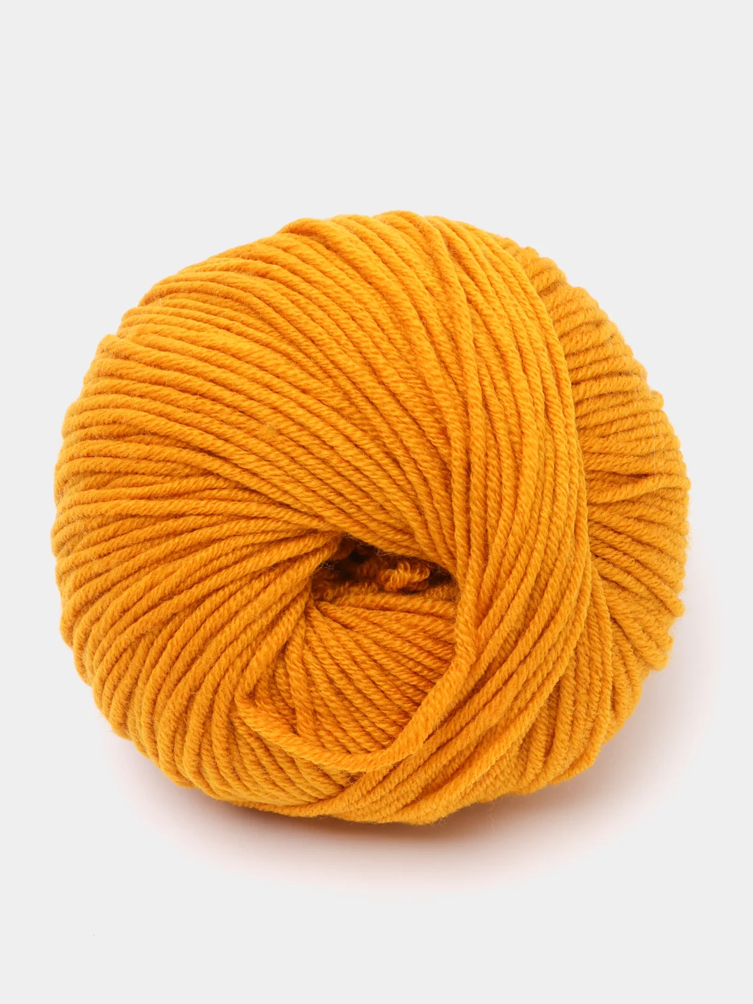 Горчичный пряжа Gazzal Wool 115, мериносовая шерсть, 50г/115м