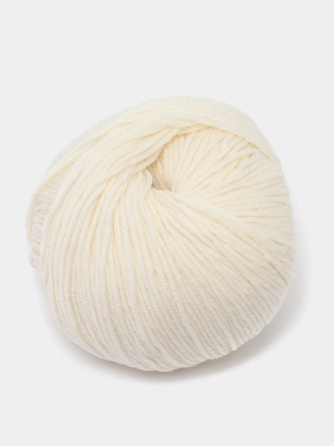 Белый пряжа Gazzal Wool 115, мериносовая шерсть, 50г/115м