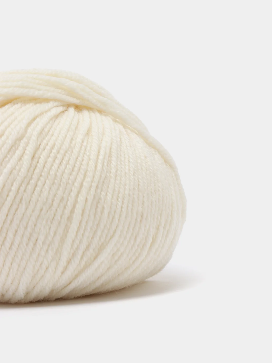 Белый пряжа Gazzal Wool 115, мериносовая шерсть, 50г/115м