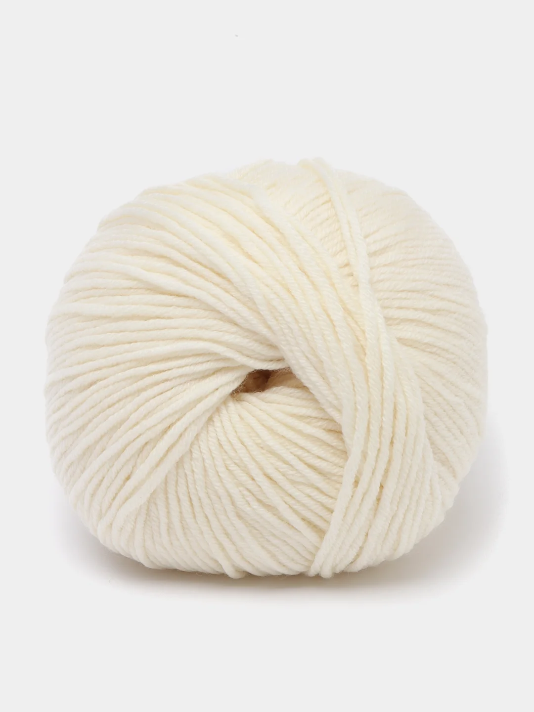 Белый пряжа Gazzal Wool 115, мериносовая шерсть, 50г/115м