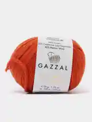 Терракотовый пряжа Gazzal Baby Wool XL, 40% шерсть мериноса, 20% кашемир ПА, 40% акрил, 50 г, 100 м