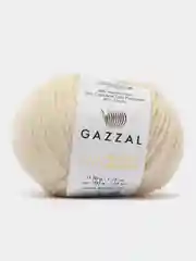 Молочный пряжа Gazzal Baby Wool XL, 40% шерсть мериноса, 20% кашемир ПА, 40% акрил, 50 г, 100 м