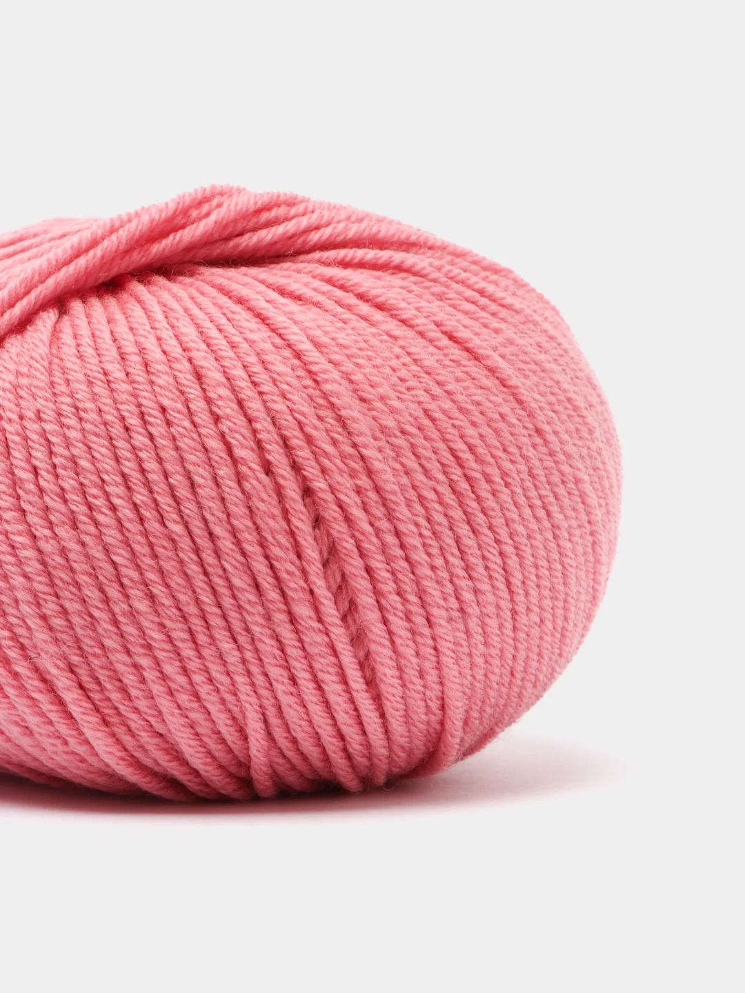 Кораллово-розовый пряжа Gazzal Wool 115, мериносовая шерсть, 50г/115м