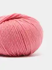 Кораллово-розовый пряжа Gazzal Wool 115, мериносовая шерсть, 50г/115м