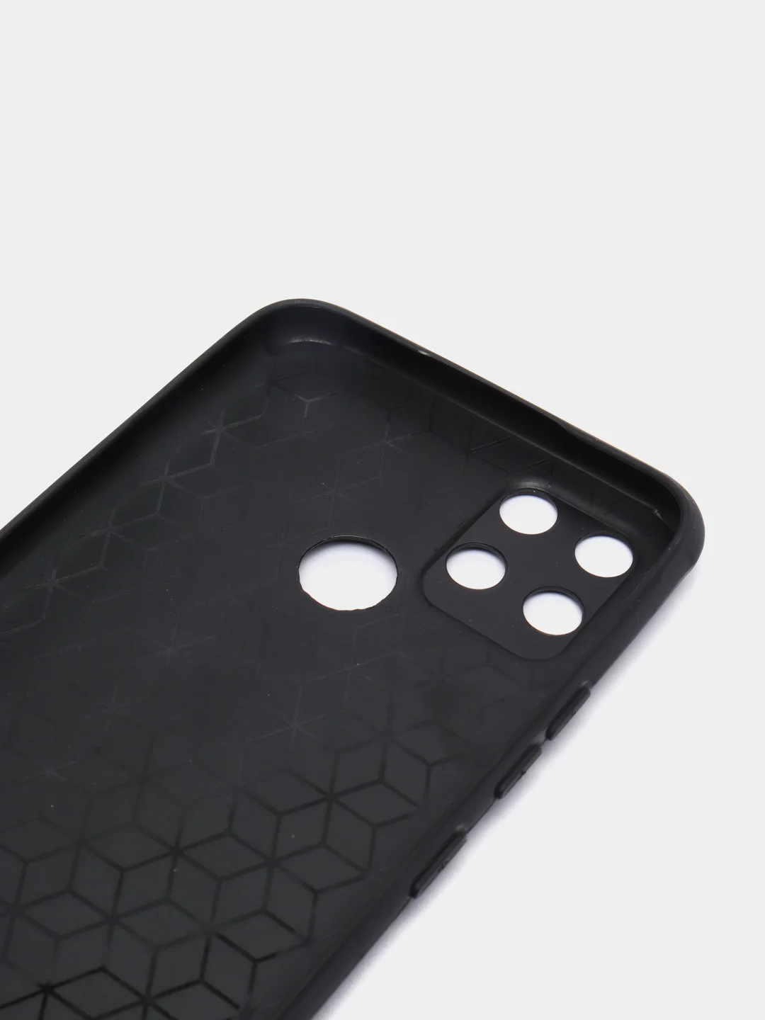 Индиго чехол Realme C21Y, Realme C25Y Реалми С21У / С25У черный, силиконовый, под кожу