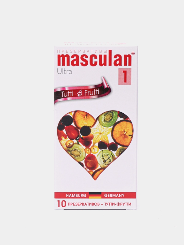 Презервативы Masculan 1 Ultra с ароматом тутти-фрутти, 10 штук